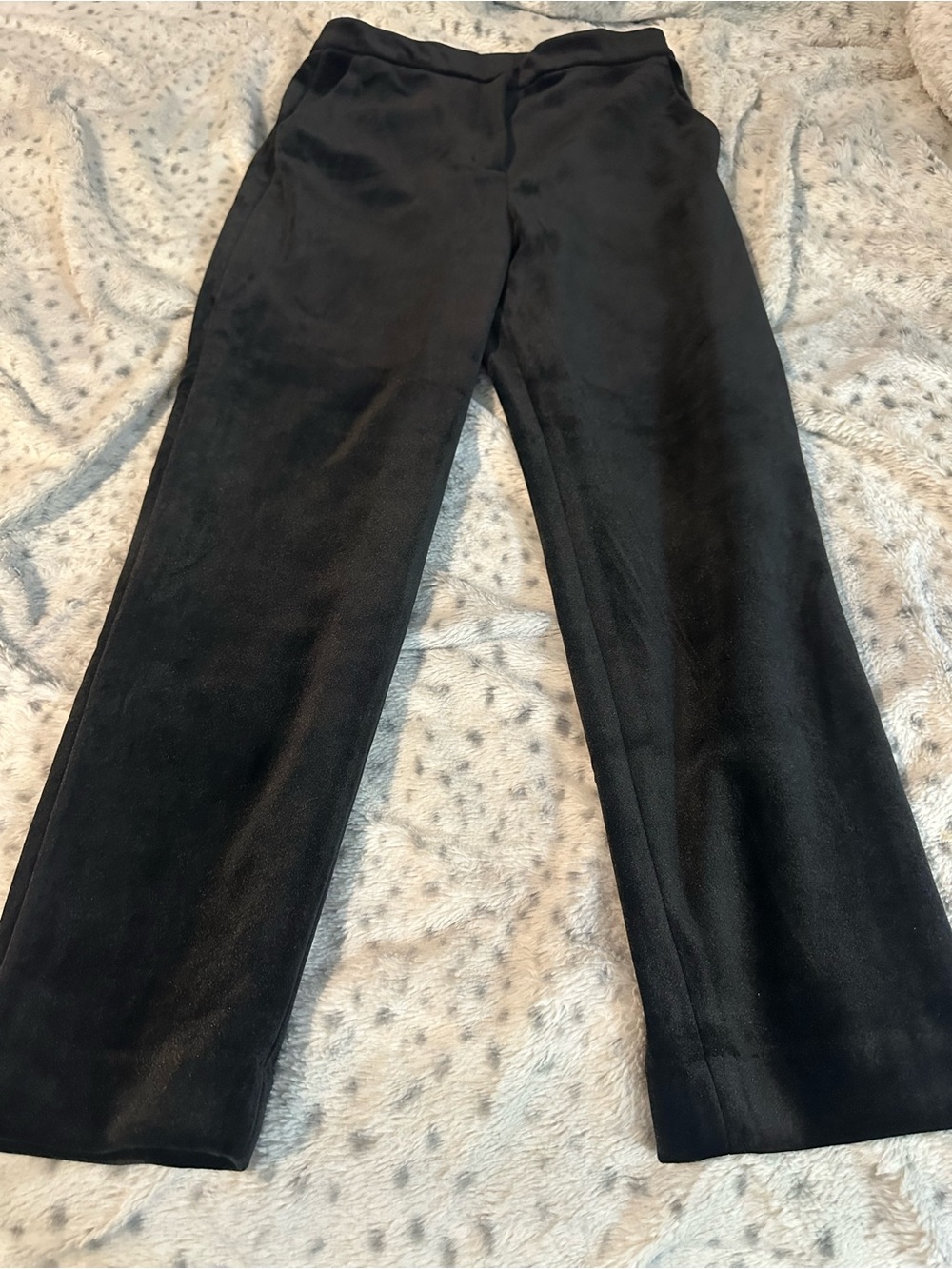 Express Black Velour Dress Pants